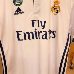REAL MADRID 2016 2017 HOME FOOTBALL SHIRT SOCCER JERSEY ADIDAS NWT